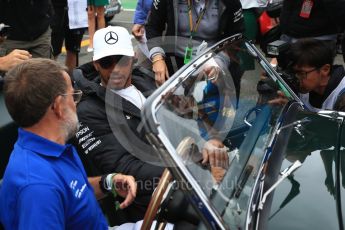 World © Octane Photographic Ltd. Formula 1 - British Grand Prix - Sunday - Drivers Parade. Lewis Hamilton - Mercedes AMG Petronas F1 W08 EQ Energy+. Silverstone, UK. Sunday 16th July 2017. Digital Ref: 1891LB2D9717