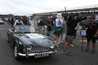 World © Octane Photographic Ltd. Formula 1 - British Grand Prix - Sunday - Drivers Parade. Lewis Hamilton - Mercedes AMG Petronas F1 W08 EQ Energy+. Silverstone, UK. Sunday 16th July 2017. Digital Ref: 1891LB2D9774