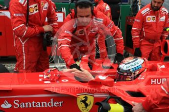 World © Octane Photographic Ltd. Formula 1 - British Grand Prix - Sunday - Grid. Kimi Raikkonen - Scuderia Ferrari SF70H. Silverstone, UK. Sunday 16th July 2017. Digital Ref: 1891LB2D9881