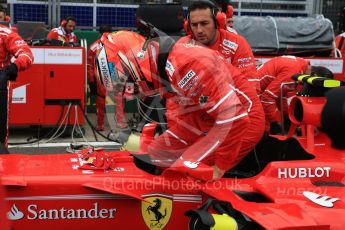 World © Octane Photographic Ltd. Formula 1 - British Grand Prix - Sunday - Grid. Kimi Raikkonen - Scuderia Ferrari SF70H. Silverstone, UK. Sunday 16th July 2017. Digital Ref: 1891LB2D9890