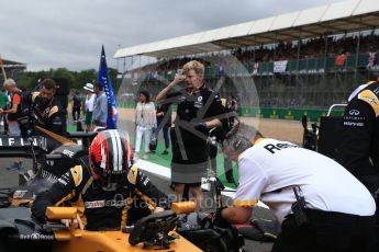 World © Octane Photographic Ltd. Formula 1 - British Grand Prix - Sunday - Grid. Nico Hulkenberg - Renault Sport F1 Team R.S.17. Silverstone, UK. Sunday 16th July 2017. Digital Ref: 1891LB2D9928