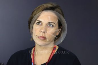 World © Octane Photographic Ltd. Formula 1 - British Grand Prix FIA Press Conference. Claire Williams - Deputy Team Principal of Williams Martini Racing. Silverstone, UK. Friday 14th July 2017. Digital Ref:1883LB1D0013