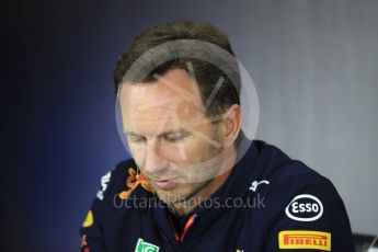 World © Octane Photographic Ltd. Formula 1 - British Grand Prix FIA Press Conference. Christian Horner - Team Principal of Red Bull Racing. Silverstone, UK. Friday 14th July 2017. Digital Ref:1883LB1D0059