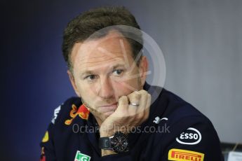 World © Octane Photographic Ltd. Formula 1 - British Grand Prix FIA Press Conference. Christian Horner - Team Principal of Red Bull Racing. Silverstone, UK. Friday 14th July 2017. Digital Ref:1883LB1D0063