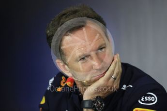 World © Octane Photographic Ltd. Formula 1 - British Grand Prix FIA Press Conference. Christian Horner - Team Principal of Red Bull Racing. Silverstone, UK. Friday 14th July 2017. Digital Ref:1883LB1D0065