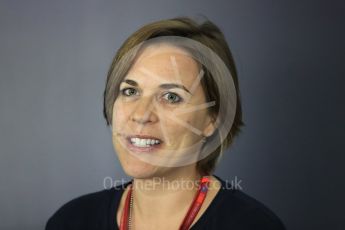 World © Octane Photographic Ltd. Formula 1 - British Grand Prix FIA Press Conference. Claire Williams - Deputy Team Principal of Williams Martini Racing. Silverstone, UK. Friday 14th July 2017. Digital Ref:1883LB1D0091