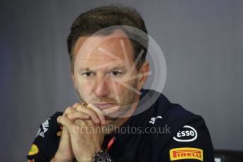 World © Octane Photographic Ltd. Formula 1 - British Grand Prix FIA Press Conference. Christian Horner - Team Principal of Red Bull Racing. Silverstone, UK. Friday 14th July 2017. Digital Ref:1883LB1D9996