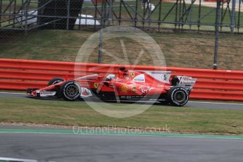World © Octane Photographic Ltd. Formula 1 - British Grand Prix - Friday - Practice 1. Sebastian Vettel - Scuderia Ferrari SF70H. Silverstone, UK. Friday 14th July 2017. Digital Ref: 1882LB1D7851