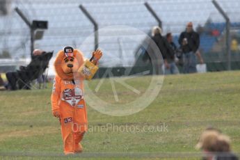 World © Octane Photographic Ltd. Formula 1 - British Grand Prix - Friday - Practice 1. Max Verstappen Fan. Silverstone, UK. Friday 14th July 2017. Digital Ref: 1882LB1D7901