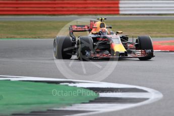 World © Octane Photographic Ltd. Formula 1 - British Grand Prix - Friday - Practice 1. Max Verstappen - Red Bull Racing RB13. Silverstone, UK. Friday 14th July 2017. Digital Ref: 1882LB1D8009