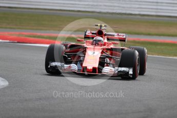 World © Octane Photographic Ltd. Formula 1 - British Grand Prix - Friday - Practice 1. Kimi Raikkonen - Scuderia Ferrari SF70H. Silverstone, UK. Friday 14th July 2017. Digital Ref: 1882LB1D8036