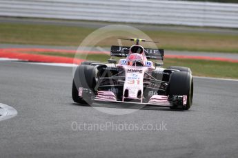 World © Octane Photographic Ltd. Formula 1 - British Grand Prix - Friday - Practice 1. Esteban Ocon - Sahara Force India VJM10. Silverstone, UK. Friday 14th July 2017. Digital Ref: 1882LB1D8144