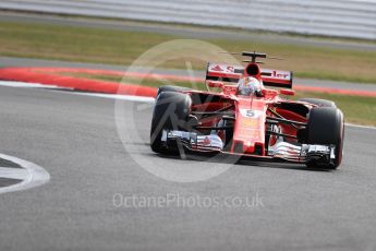 World © Octane Photographic Ltd. Formula 1 - British Grand Prix - Friday - Practice 1. Sebastian Vettel - Scuderia Ferrari SF70H. Silverstone, UK. Friday 14th July 2017. Digital Ref: 1882LB1D8256