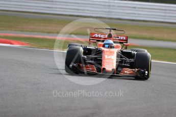 World © Octane Photographic Ltd. Formula 1 - British Grand Prix - Friday - Practice 1. Fernando Alonso - McLaren Honda MCL32. Silverstone, UK. Friday 14th July 2017. Digital Ref: 1882LB1D8284