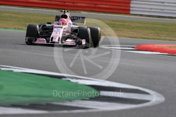 World © Octane Photographic Ltd. Formula 1 - British Grand Prix - Friday - Practice 1. Esteban Ocon - Sahara Force India VJM10. Silverstone, UK. Friday 14th July 2017. Digital Ref: 1882LB1D8304