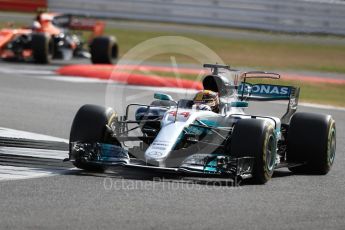 World © Octane Photographic Ltd. Formula 1 - British Grand Prix - Friday - Practice 1. Lewis Hamilton - Mercedes AMG Petronas F1 W08 EQ Energy+. Silverstone, UK. Friday 14th July 2017. Digital Ref: 1882LB1D8399