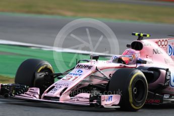 World © Octane Photographic Ltd. Formula 1 - British Grand Prix - Friday - Practice 1. Esteban Ocon - Sahara Force India VJM10. Silverstone, UK. Friday 14th July 2017. Digital Ref: 1882LB1D8436