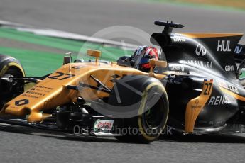 World © Octane Photographic Ltd. Formula 1 - British Grand Prix - Friday - Practice 1. Nico Hulkenberg - Renault Sport F1 Team R.S.17. Silverstone, UK. Friday 14th July 2017. Digital Ref: 1882LB1D8461