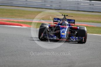 World © Octane Photographic Ltd. Formula 1 - British Grand Prix - Friday - Practice 1. Carlos Sainz - Scuderia Toro Rosso STR12. Silverstone, UK. Friday 14th July 2017. Digital Ref: 1882LB1D8478