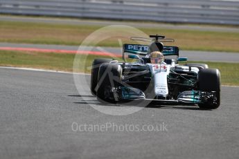 World © Octane Photographic Ltd. Formula 1 - British Grand Prix - Friday - Practice 1. Lewis Hamilton - Mercedes AMG Petronas F1 W08 EQ Energy+. Silverstone, UK. Friday 14th July 2017. Digital Ref: 1882LB1D8505