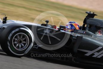 World © Octane Photographic Ltd. Formula 1 - British Grand Prix - Friday - Practice 1. Romain Grosjean - Haas F1 Team VF-17. Silverstone, UK. Friday 14th July 2017. Digital Ref: 1882LB1D8550