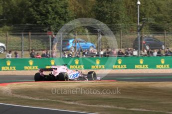 World © Octane Photographic Ltd. Formula 1 - British Grand Prix - Friday - Practice 1. Sergio Perez - Sahara Force India VJM10. Silverstone, UK. Friday 14th July 2017. Digital Ref: 1882LB1D8595