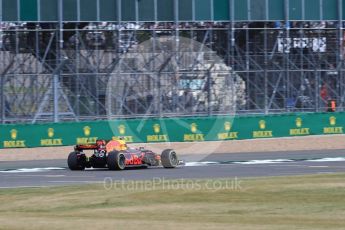 World © Octane Photographic Ltd. Formula 1 - British Grand Prix - Friday - Practice 1. Max Verstappen - Red Bull Racing RB13. Silverstone, UK. Friday 14th July 2017. Digital Ref: 1882LB1D8689