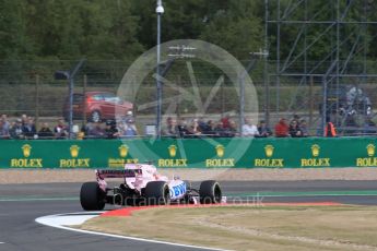 World © Octane Photographic Ltd. Formula 1 - British Grand Prix - Friday - Practice 1. Sergio Perez - Sahara Force India VJM10. Silverstone, UK. Friday 14th July 2017. Digital Ref: 1882LB1D8703