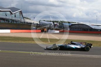 World © Octane Photographic Ltd. Formula 1 - British Grand Prix - Friday - Practice 1. Lewis Hamilton - Mercedes AMG Petronas F1 W08 EQ Energy+. Silverstone, UK. Friday 14th July 2017. Digital Ref: 1882LB2D7313