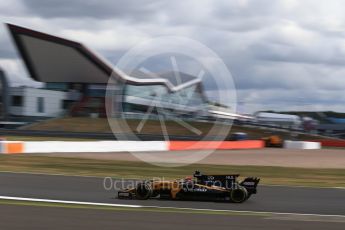 World © Octane Photographic Ltd. Formula 1 - British Grand Prix - Friday - Practice 1. Nico Hulkenberg - Renault Sport F1 Team R.S.17. Silverstone, UK. Friday 14th July 2017. Digital Ref: 1882LB2D7368