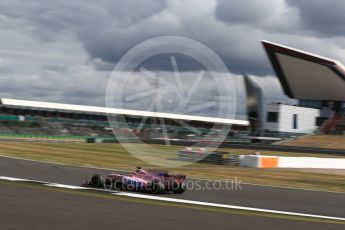 World © Octane Photographic Ltd. Formula 1 - British Grand Prix - Friday - Practice 1. Sergio Perez - Sahara Force India VJM10. Silverstone, UK. Friday 14th July 2017. Digital Ref: 1882LB2D7401