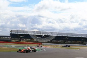 World © Octane Photographic Ltd. Formula 1 - British Grand Prix - Friday - Practice 1. Stoffel Vandoorne - McLaren Honda MCL32. Silverstone, UK. Friday 14th July 2017. Digital Ref: 1882LB2D7410