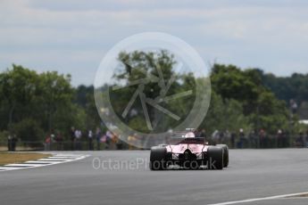 World © Octane Photographic Ltd. Formula 1 - British Grand Prix - Friday - Practice 2. Sergio Perez - Sahara Force India VJM10. Silverstone, UK. Friday 14th July 2017. Digital Ref: 1884LB1D8848