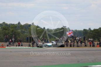 World © Octane Photographic Ltd. Formula 1 - British Grand Prix - Friday - Practice 2. Lewis Hamilton - Mercedes AMG Petronas F1 W08 EQ Energy+. Silverstone, UK. Friday 14th July 2017. Digital Ref: 1884LB1D9192