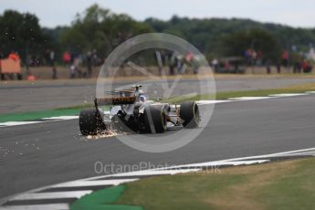 World © Octane Photographic Ltd. Formula 1 - British Grand Prix - Friday - Practice 2. Jolyon Palmer - Renault Sport F1 Team R.S.17. Silverstone, UK. Friday 14th July 2017. Digital Ref: 1884LB1D9254