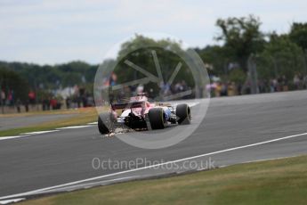 World © Octane Photographic Ltd. Formula 1 - British Grand Prix - Friday - Practice 2. Esteban Ocon - Sahara Force India VJM10. Silverstone, UK. Friday 14th July 2017. Digital Ref: 1884LB1D9274
