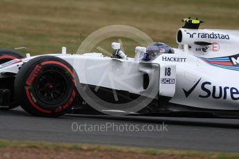 World © Octane Photographic Ltd. Formula 1 - British Grand Prix - Friday - Practice 2. Lance Stroll - Williams Martini Racing FW40. Silverstone, UK. Friday 14th July 2017. Digital Ref: 1884LB1D9429