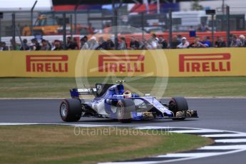 World © Octane Photographic Ltd. Formula 1 - British Grand Prix - Friday - Practice 2. Pascal Wehrlein – Sauber F1 Team C36. Silverstone, UK. Friday 14th July 2017. Digital Ref: 1884LB1D9595