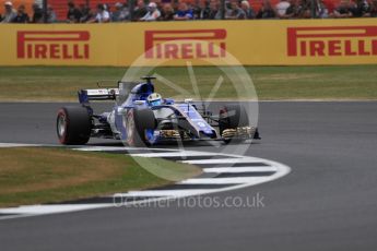 World © Octane Photographic Ltd. Formula 1 - British Grand Prix - Friday - Practice 2. Marcus Ericsson – Sauber F1 Team C36. Silverstone, UK. Friday 14th July 2017. Digital Ref: 1884LB1D9680