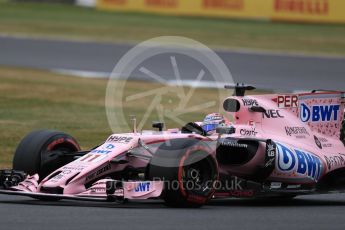 World © Octane Photographic Ltd. Formula 1 - British Grand Prix - Friday - Practice 2. Sergio Perez - Sahara Force India VJM10. Silverstone, UK. Friday 14th July 2017. Digital Ref: 1884LB1D9741