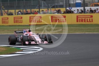 World © Octane Photographic Ltd. Formula 1 - British Grand Prix - Friday - Practice 2. Esteban Ocon - Sahara Force India VJM10. Silverstone, UK. Friday 14th July 2017. Digital Ref: 1884LB1D9883