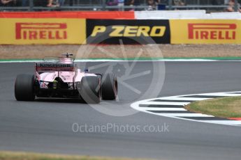 World © Octane Photographic Ltd. Formula 1 - British Grand Prix - Friday - Practice 2. Sergio Perez - Sahara Force India VJM10. Silverstone, UK. Friday 14th July 2017. Digital Ref: 1884LB1D9903