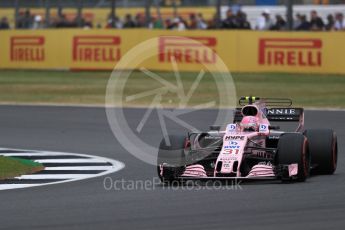 World © Octane Photographic Ltd. Formula 1 - British Grand Prix - Friday - Practice 2. Esteban Ocon - Sahara Force India VJM10. Silverstone, UK. Friday 14th July 2017. Digital Ref: 1884LB1D9953
