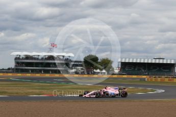 World © Octane Photographic Ltd. Formula 1 - British Grand Prix - Friday - Practice 2. Esteban Ocon - Sahara Force India VJM10. Silverstone, UK. Friday 14th July 2017. Digital Ref: 1884LB2D7943