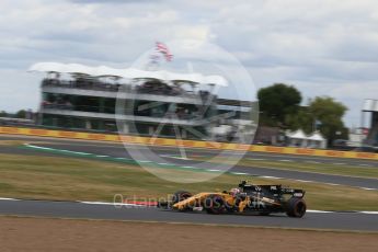 World © Octane Photographic Ltd. Formula 1 - British Grand Prix - Friday - Practice 2. Jolyon Palmer - Renault Sport F1 Team R.S.17. Silverstone, UK. Friday 14th July 2017. Digital Ref: 1884LB2D8024