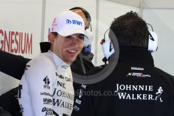 World © Octane Photographic Ltd. Formula 1 - British Grand Prix - Saturday - Practice 3. Esteban Ocon - Sahara Force India VJM10. Silverstone, UK. Saturday 15th July 2017. Digital Ref: 1885LB1D0385