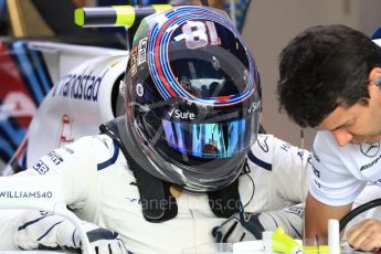 World © Octane Photographic Ltd. Formula 1 - British Grand Prix - Saturday - Practice 3. Lance Stroll - Williams Martini Racing FW40. Silverstone, UK. Saturday 15th July 2017. Digital Ref: 1885LB1D0441