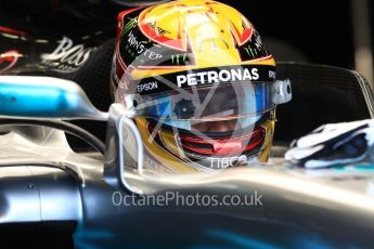 World © Octane Photographic Ltd. Formula 1 - British Grand Prix - Saturday - Practice 3. Lewis Hamilton - Mercedes AMG Petronas F1 W08 EQ Energy+. Silverstone, UK. Saturday 15th July 2017. Digital Ref: 1885LB1D0475