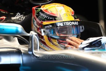 World © Octane Photographic Ltd. Formula 1 - British Grand Prix - Saturday - Practice 3. Lewis Hamilton - Mercedes AMG Petronas F1 W08 EQ Energy+. Silverstone, UK. Saturday 15th July 2017. Digital Ref: 1885LB1D0485