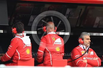 World © Octane Photographic Ltd. Formula 1 - British Grand Prix - Saturday - Practice 3. Maurizio Arrivabene – Managing Director and Team Principal of Scuderia Ferrari. Silverstone, UK. Saturday 15th July 2017. Digital Ref: 1885LB1D0536